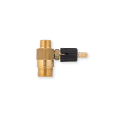 Chemical Injector PA Part for Spitwater Male Male Transparent